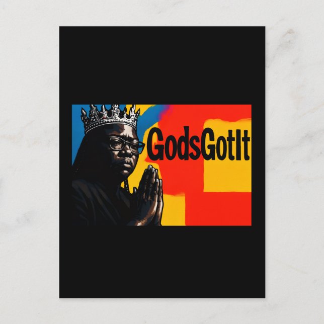 Gottes hat es Postkarte (Vorderseite)