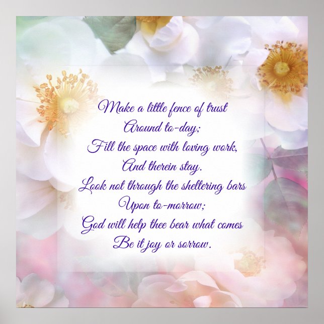 Gottes Hilfe Tag für Tag Poster (Vorne)