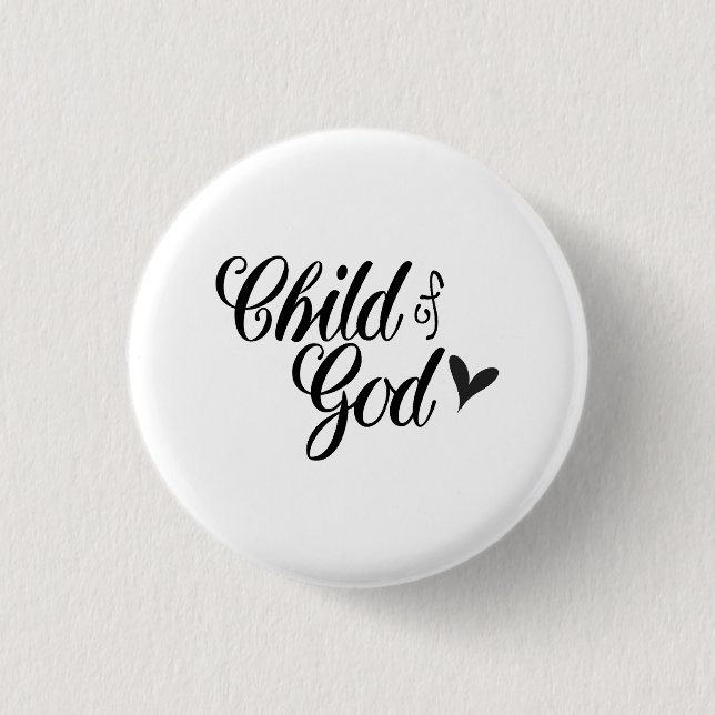 Gottes Kind - Christlich Button (Vorderseite)