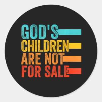 Gottes Kinder sind nicht zum Verkauf Jesus Christl Runder Aufkleber