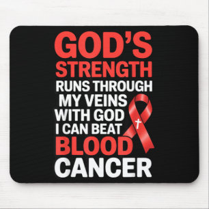Gottes Kraft Band Krieger Lymphom Blut Mousepad