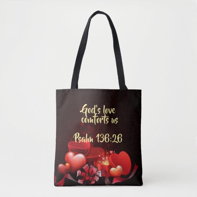 Gottes Liebe Allround-Over-Print-Tasche, Mittel Tasche (Vorderseite)