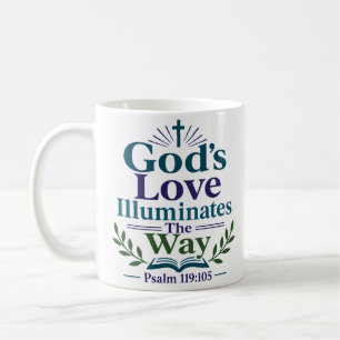 Gottes Liebe erleuchtet den Weg Schriftvers Kaffeetasse