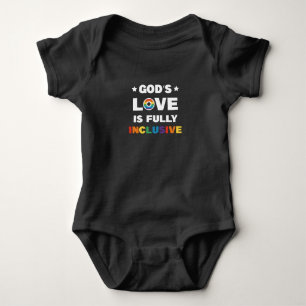 Gottes Liebe ist völlig inklusiv Schwule LGBT Prid Baby Strampler