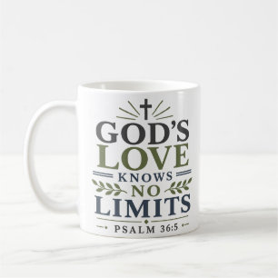 Gottes Liebe kennt keine Grenzen Schriftzitat Kuns Kaffeetasse