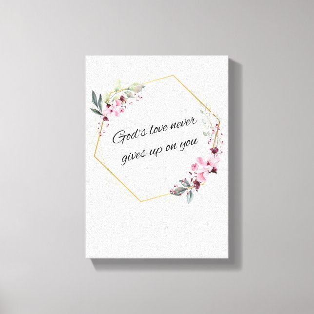 Gottes Liebe Leinwanddruck (Vorderseite)