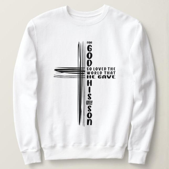 Gottes Liebe offenbarte Johannes Christliches Zita Sweatshirt (Design vorne)