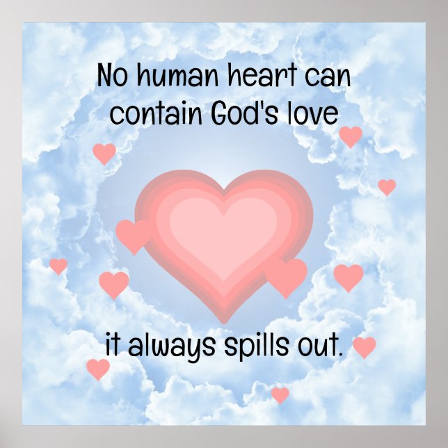 Gottes Liebe Poster (Vorne)