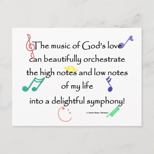 Gottes Liebe Postkarte (Vorderseite)