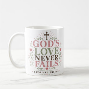 Gottes Liebe scheitert nie Spiritueller christlich Kaffeetasse