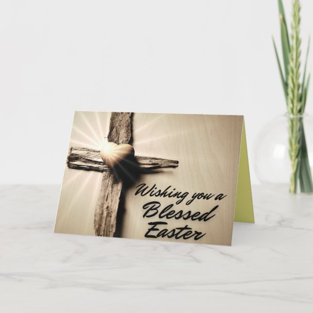 Gottes Liebe Selig Osterkarte Dankeskarte (Vorderseite)