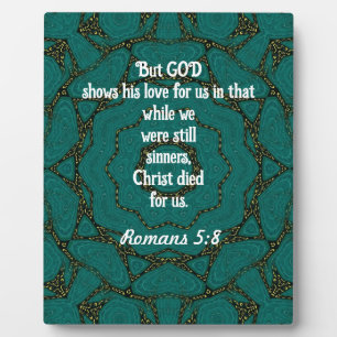 Gottes Liebe Zitat Romans 5:8 Fotoplatte