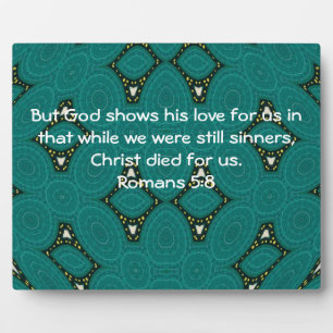 Gottes Liebe Zitat Romans 5:8 Fotoplatte