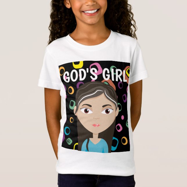 GOTTES MÄDCHEN Christliche MÄDCHEN-T - Shirt (Vorderseite)