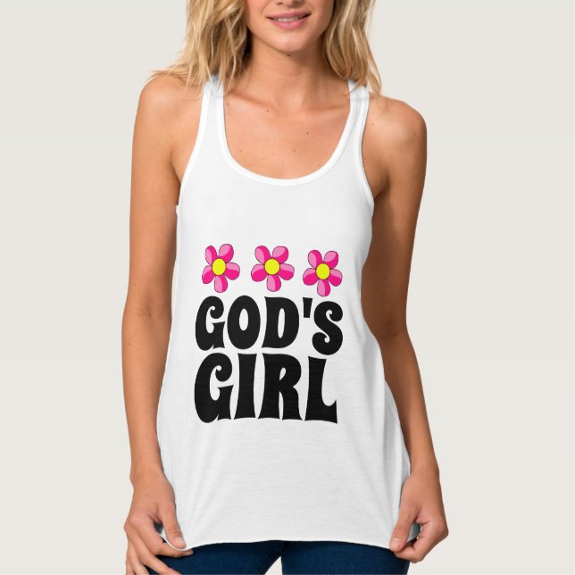 GOTTES MÄDCHEN CHRISTLICHE T - SHIRT (Vorderseite)