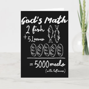 Gottes Mathe 2 Fische 5 Laibe 5000 Mahlzeiten Tee Karte
