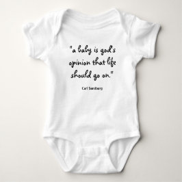 Gottes Meinung, dass das Leben weitergehen sollte Baby Strampler