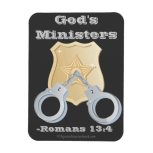 Gottes Minister Detektives Abzeichen Magnet