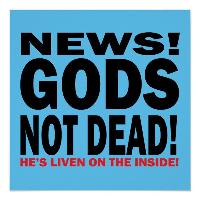 GOTTES NICHT DEAD! Nachrichtenposter Poster (Vorderseite)