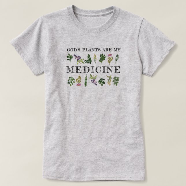 Gottes Pflanze sind meine Heilkräuter und ihre nat T-Shirt (Design vorne)