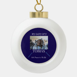 Gottes Pfotenlicht-Weg-Andenken Keramik Kugel-Ornament