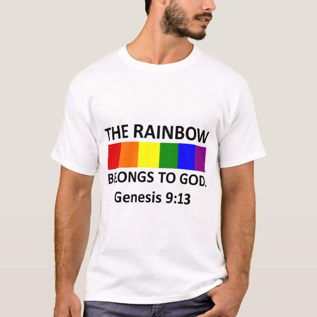 Gottes Regenbogen T-Shirt (Vorderseite)