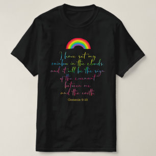 Gottes Regenbogengenese 9 Christliches Bibelverse T-Shirt
