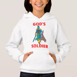 Gottes Soldat in der Arms Girl's Hoodie