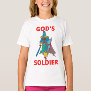 Gottes Soldat in der Arms Girl's T-Shirt