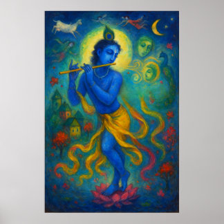 Gottes Tanz Lord Krishna: Ewige Bliss Poster