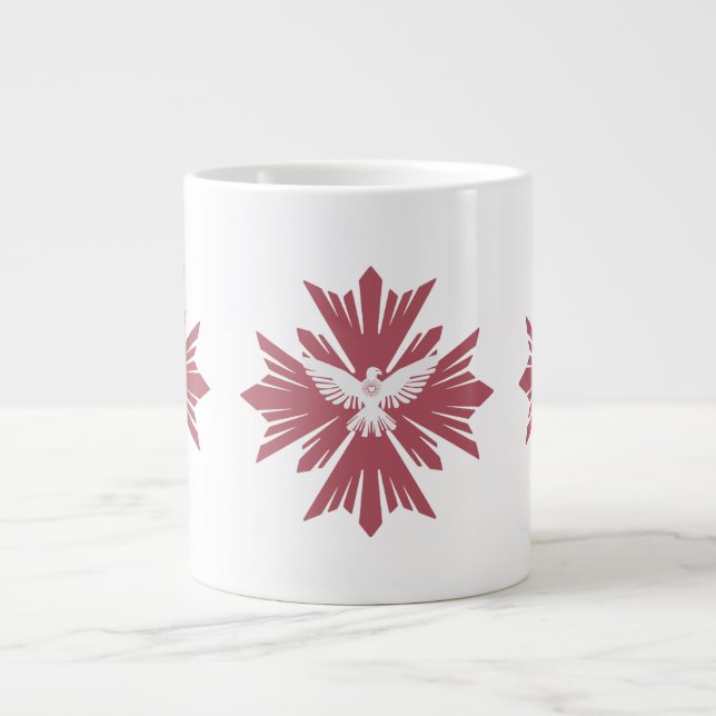 Gottes Taube des Friedens Jumbo-Tasse (Vorderseite)