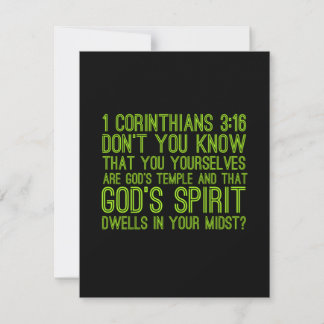 Gottes Tempelbibel Jesus Christliches religiöses Z Dankeskarte