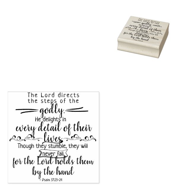 Gottes Versprechen für eure alle Bedürfnisse - Psa Gummistempel (Stempel)