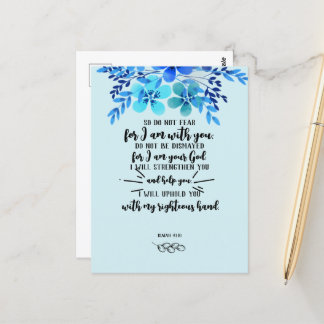 Gottes Versprechen für eure jeden Bedarf - Isa. 41 Postkarte