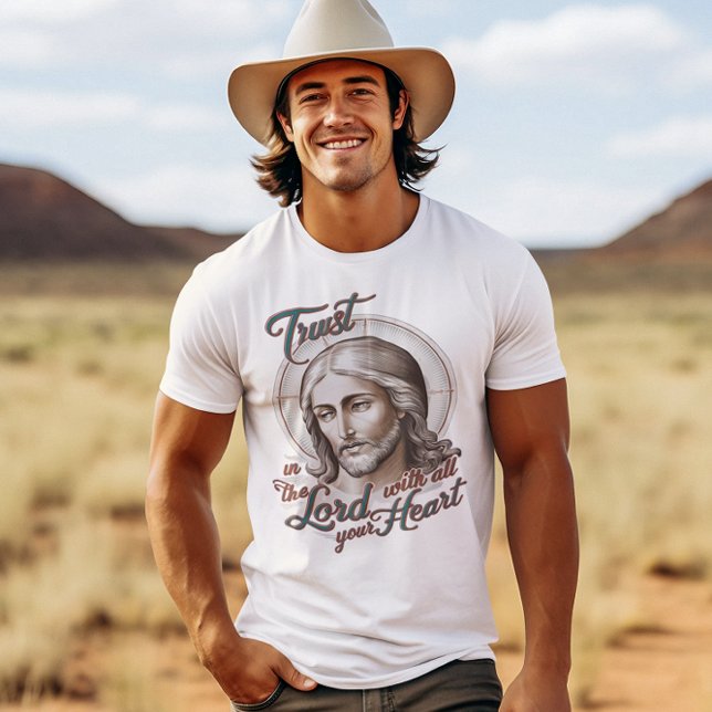 Gottes Vertrauen: Jesus ermutigt zum Vertrauen in  T-Shirt (Von Creator hochgeladen)