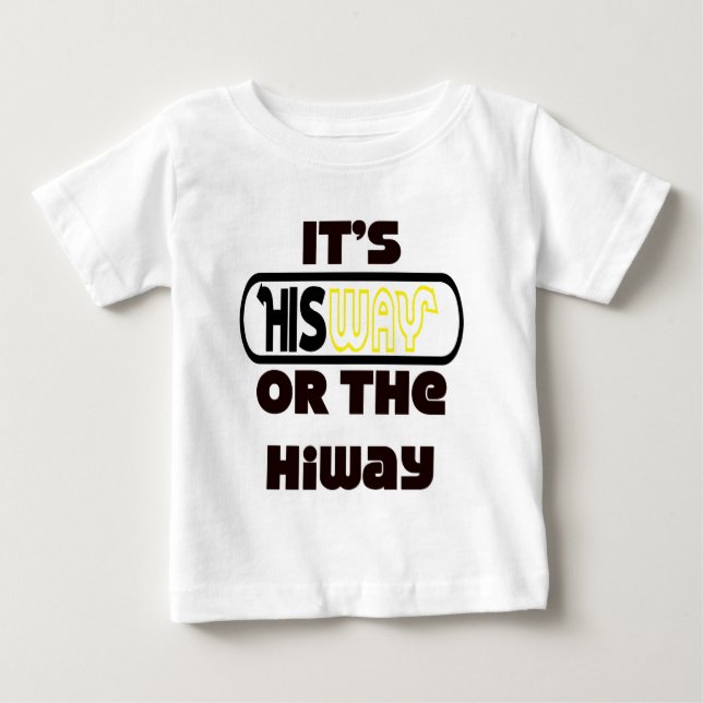 Gottes Weg Christlich Baby T-shirt (Vorderseite)