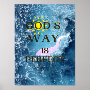 Gottes Weg ist ein perfektes Plakat