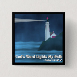Gottes Wort leuchtet Mein Weg - Psalm 119:105 - Sc Button