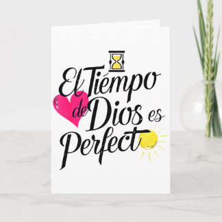 Gottes Zeit Ist Perfekt Christlicher Spruch  Karte