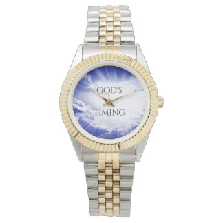 Gottes zeitlose Wolkenuhr Armbanduhr