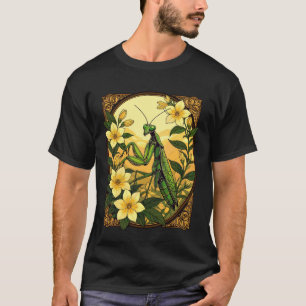 Gottesanbeterin und Gelbe Jasminblüten T-Shirt