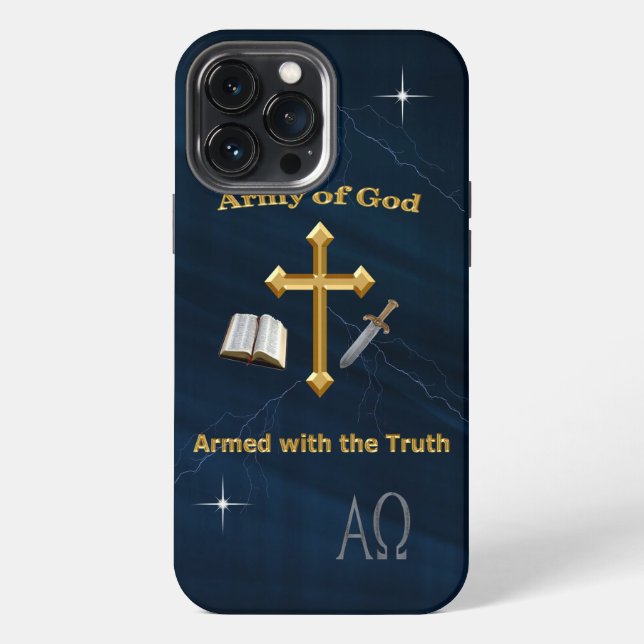 Gottesarmee iPhone 13 Pro Max Hülle (Rückseite)