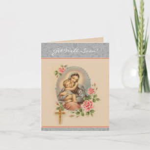 Gottesdienst Gebet Jungfrau Maria Karte zur Genesu