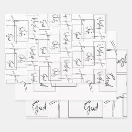 Gottesdienst Geschenkpapier Set