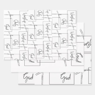Gottesdienst Geschenkpapier Set