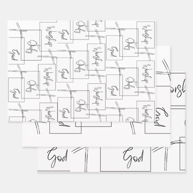 Gottesdienst Geschenkpapier Set (Set)
