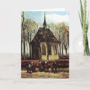 Gottesdienst in der Kirche, Nuenen von Vincent van Karte