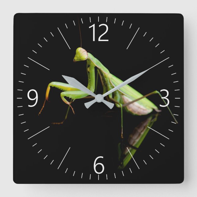 Gottesdienst Quadratische Wanduhr (Vorderseite)