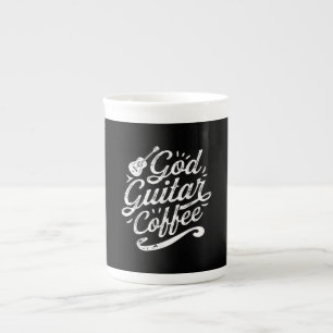 Gottesgitarre Kaffeemusik Lover Christlich Prozellantasse