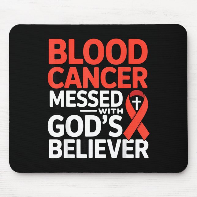 Gottesgläubiger Band Krieger Lymphom Blut Mousepad (Vorne)